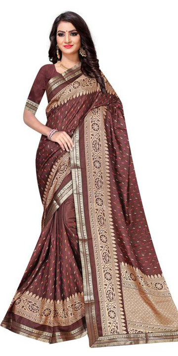 Printed crepe saree uploaded by business on 6/12/2023