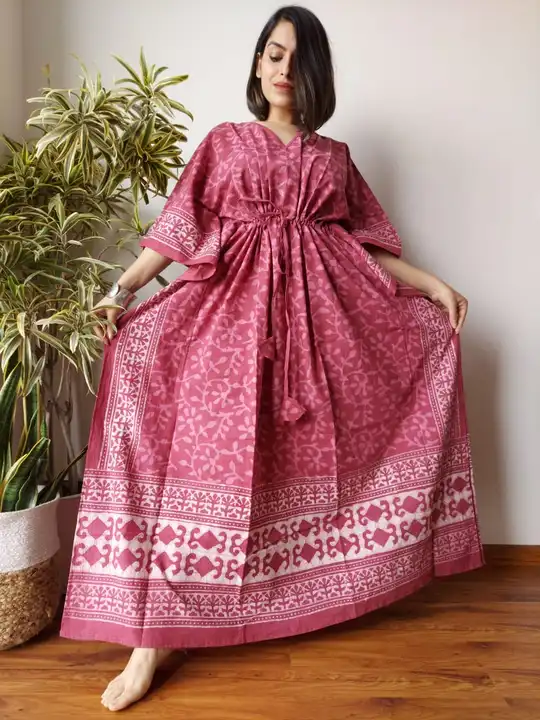 Hand block print New kaftans collection  uploaded by Krishna collections on 5/30/2024