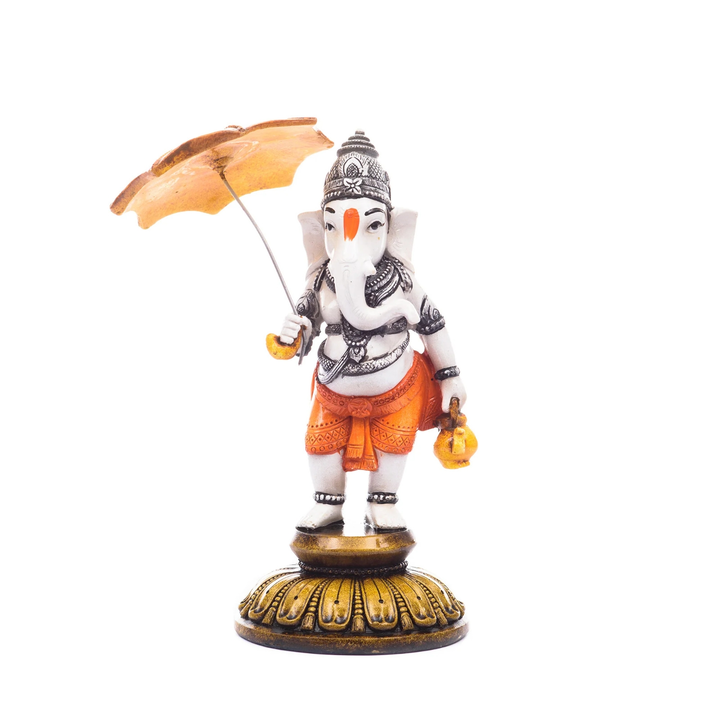 🌹🌹Handcrafted Polyresin Standing Lord Ganesha Idol Holding Umbrella
 uploaded by Home decor on 6/12/2023