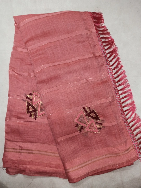 Organza cotton women saree  uploaded by Metro Textiles on 6/12/2023