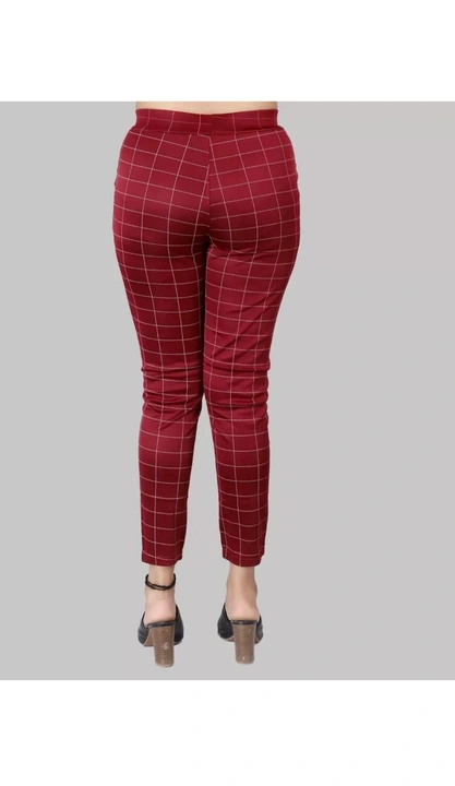 Imported Fabric Check Jeggings With 2 Pockets Free Size uploaded by SPK Impact on 6/12/2023