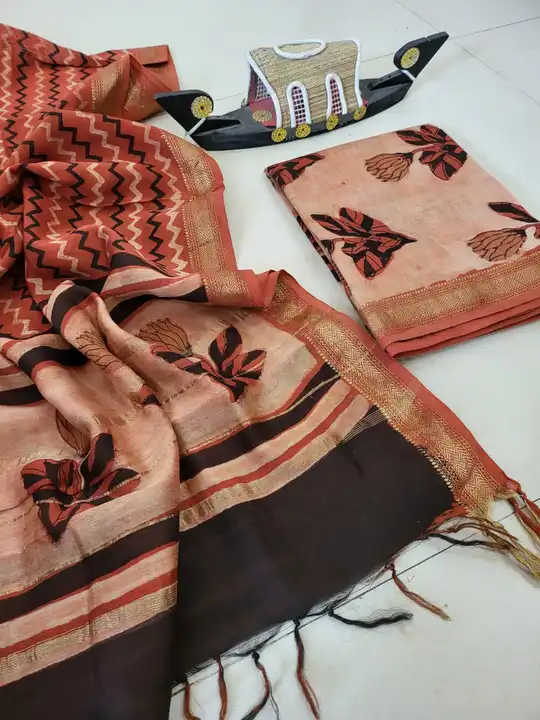 Vanspati ajrak print suit in Mahashwari Silk  uploaded by business on 6/12/2023