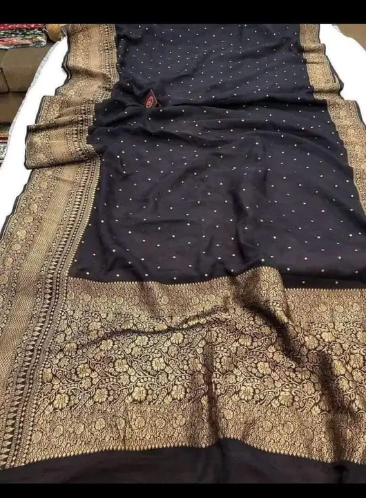 Semi Georgette saree uploaded by Aabdin silk creation  on 6/12/2023