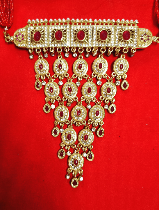 Rajputi gold plated jewellery set  uploaded by Krishna collection on 5/28/2024