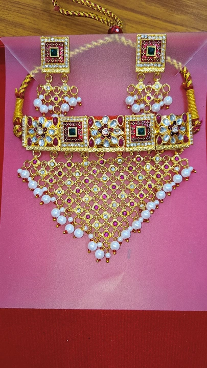 Rajputi jewellery set uploaded by Krishna collection on 5/28/2024