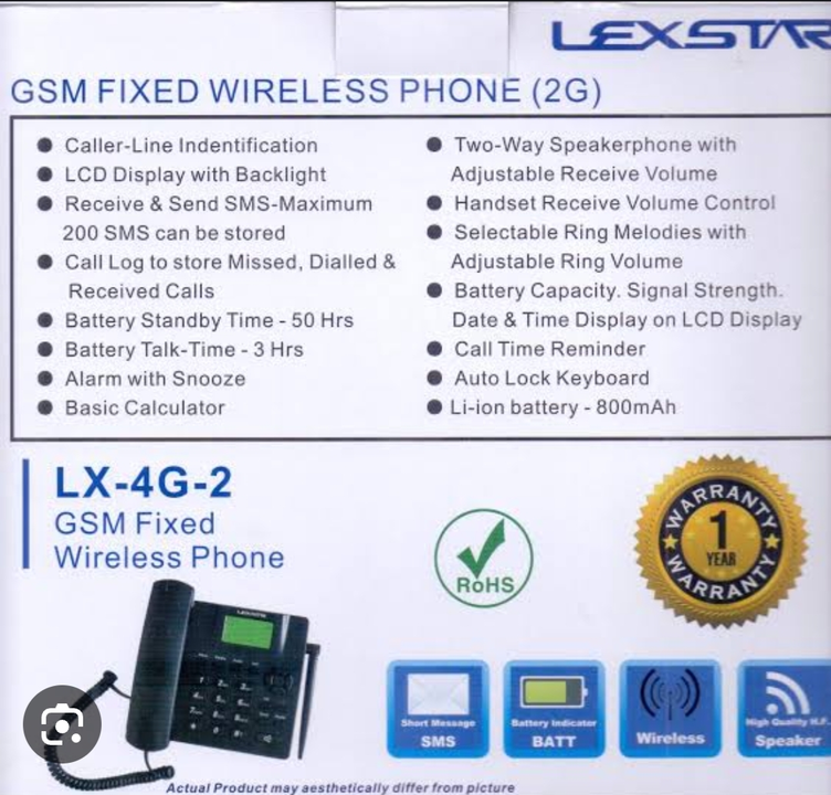 Lexstar-4G-2 dual sim GSM fixed wireless phone  uploaded by Shaksham Inc. on 6/12/2023