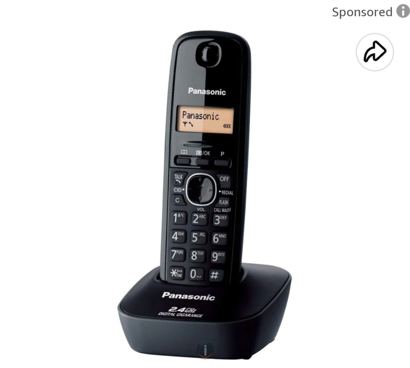  Panasonic 3411 caller id cordless phone  uploaded by Shaksham Inc. on 6/12/2023