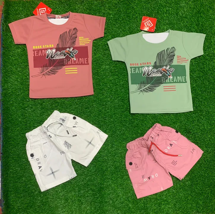 Kids t-shirt & pant with a high quality fabric uploaded by Standard dresses on 6/12/2023