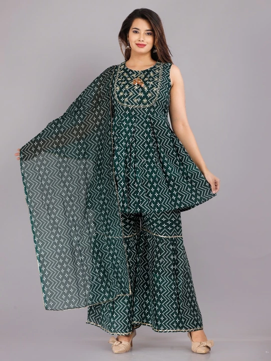 Product uploaded by Jaipuri wholesale gotta patti kurtis nd sarees on 6/12/2023