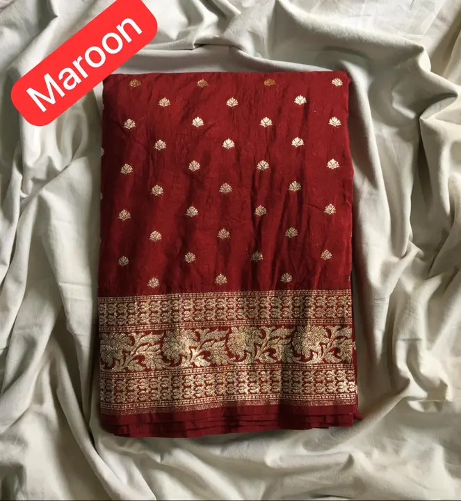 Georgette Banarasi Saree from Banaras  uploaded by V'VERSE on 6/12/2023