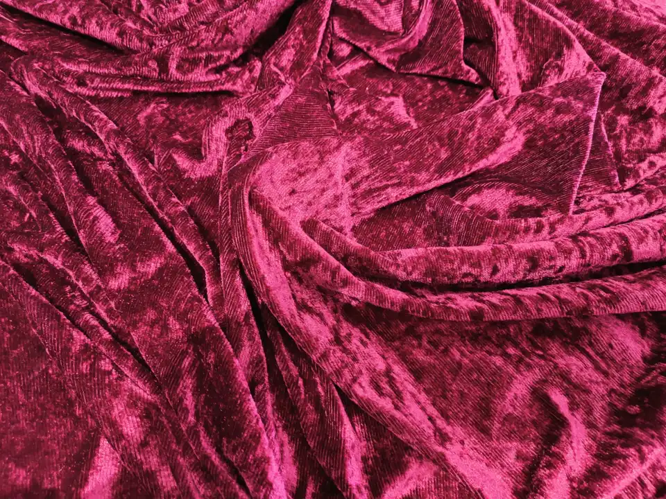 Crushed velvet fabric  uploaded by Shree Chanda Prabhu International on 6/12/2023