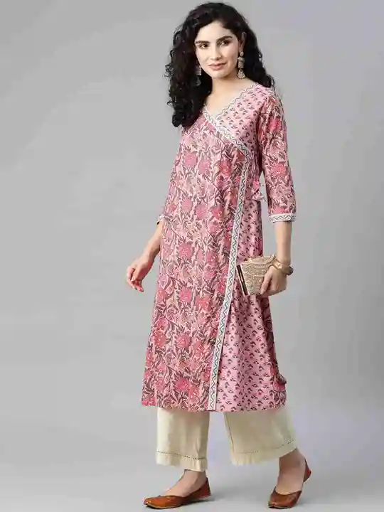 Glorious Women Floral Print Pure Cotton A-line Kurta
(Pink) uploaded by Fbuykart  on 6/12/2023