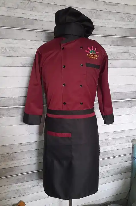 Chef coat with apron and a cap uploaded by VAIBHAV AGGARWAL on 6/12/2023