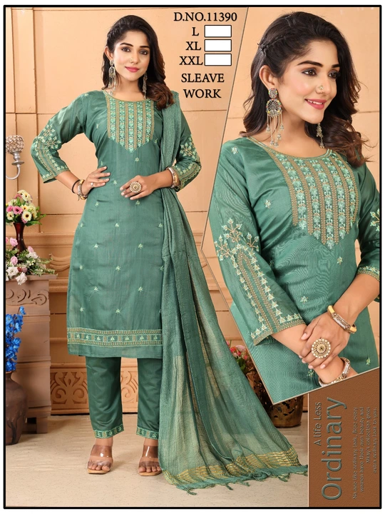 3 peace set Reyon fabric Size XL XXL XXXL available  uploaded by Deepa fashion on 6/12/2023