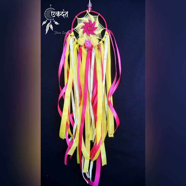 Yellow & Pink Dreamcatcher  uploaded by business on 6/12/2023