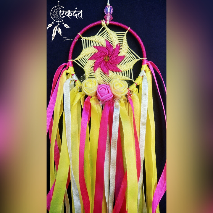 Yellow & Pink Dreamcatcher  uploaded by Ekdant Artbox on 6/12/2023