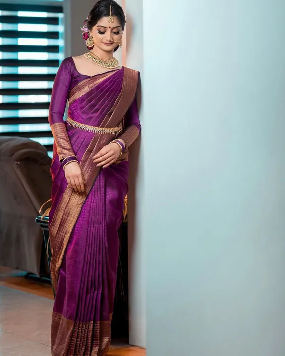 Rich pallu with allover zari weaving design saree  uploaded by DHANANJAY CREATIONS on 6/12/2023