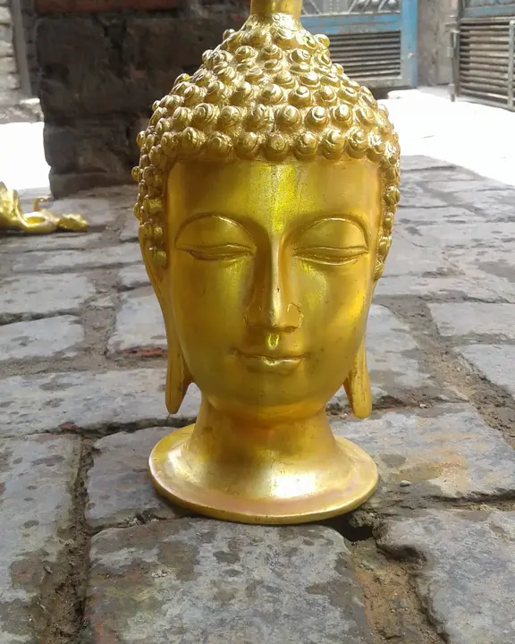 Brass Buddha head  uploaded by J.P. Art industries on 6/12/2023