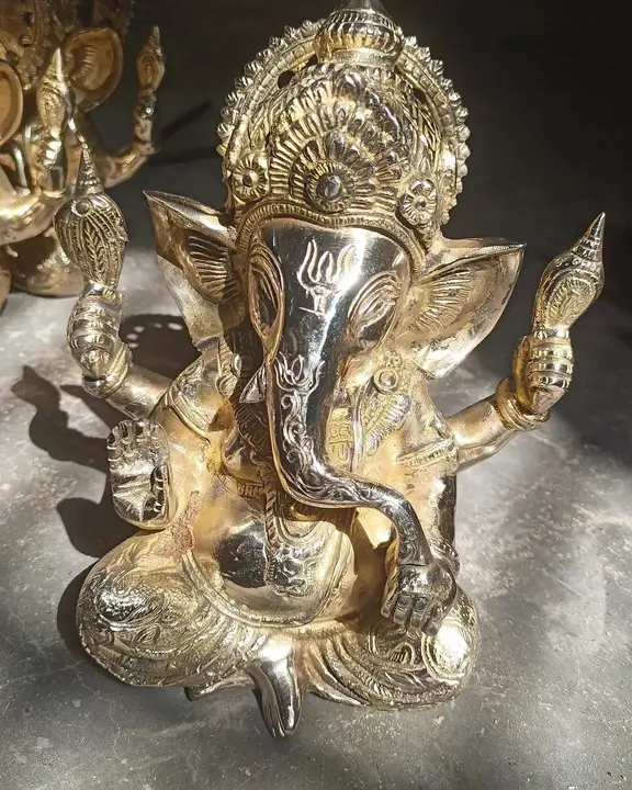 Brass Ganesh ji  uploaded by J.P. Art industries on 6/12/2023