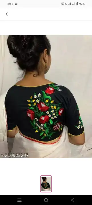MALAI COTTON EMBROIDERY BLOUSE uploaded by Saheli Handicraft on 6/12/2023