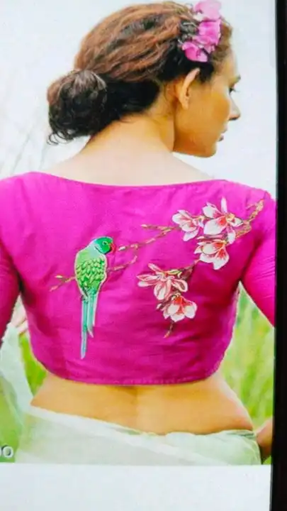 MALAI COTTON EMBROIDERY BLOUSE  uploaded by Saheli Handicraft on 6/12/2023