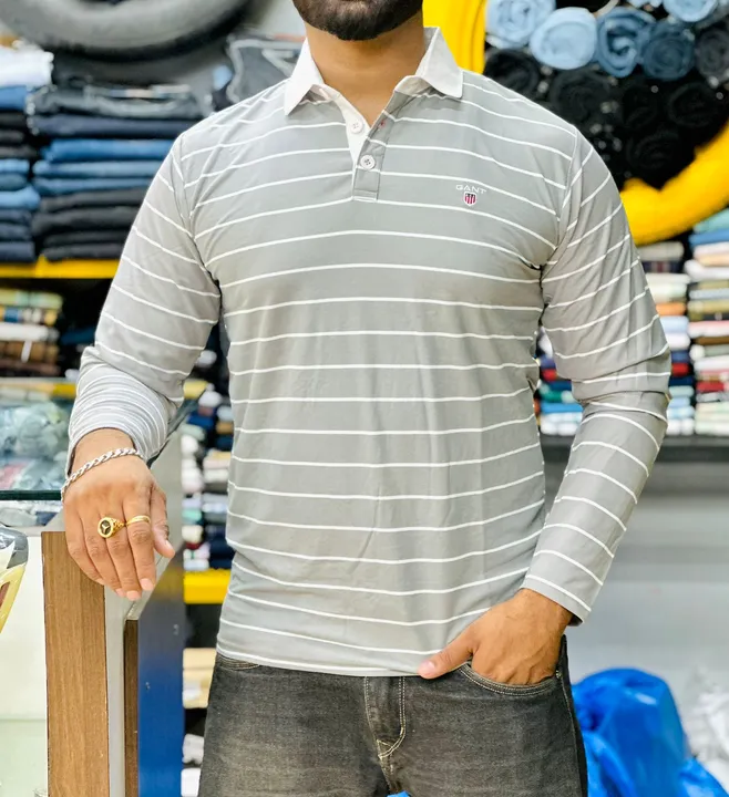 Collar tshirt  uploaded by Nile Fashion ( India) / +91 - 9872855367 on 6/12/2023