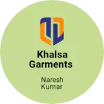 Business logo of Khalsa Garments