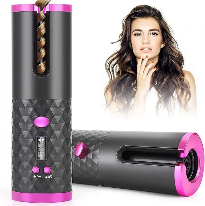 Post image USB HAIR CURLER
USB Rechargeable Automatic Wireless Electric Hair Curler | USB Hair Curler for auto hair Curler | L/R Rotating Curler,Cordless Auto Curler | Auto Hair Curler | Hair Curler For Women | Khodiyar Hair Curler For Long Hair USB Rechargeable Automatic Wireless Electric Hair Curler L/R Rotating Curler,Cordless Auto Curler 300F-390F Temperature Control Full Anti-scalding, Curls or Waves Anytime