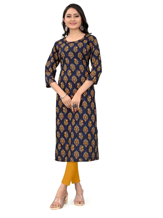 Printed kurti uploaded by business on 6/12/2023