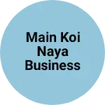 Business logo of Main koi naya business shuru karunga