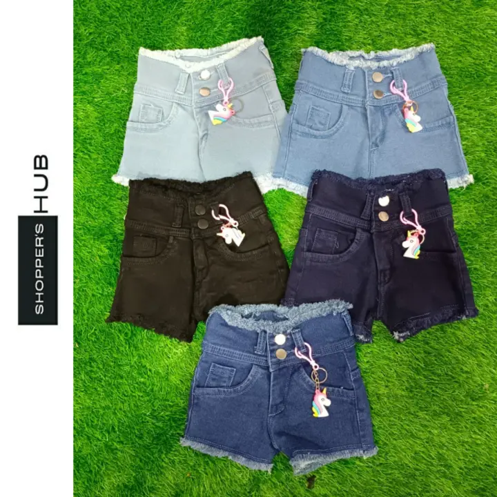 Denim Unicorn 🦄 Shorts.                           Size:- 22 to 40 uploaded by Shoppers Hub on 6/12/2023