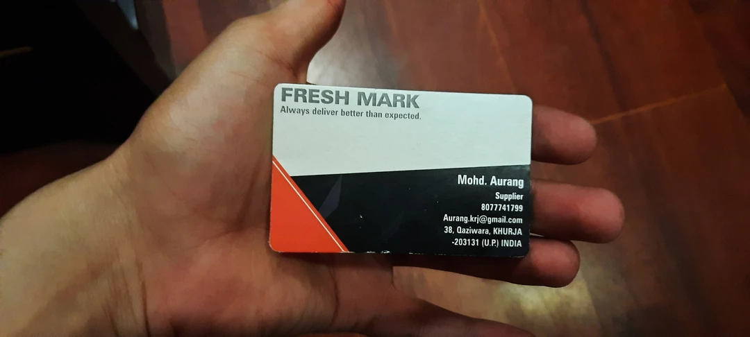 Visiting card store images of Fresh Mark Exports