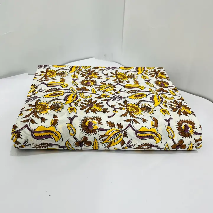 Bagru Hand block printed pure cotton running fabric uploaded by The print house  on 6/13/2023