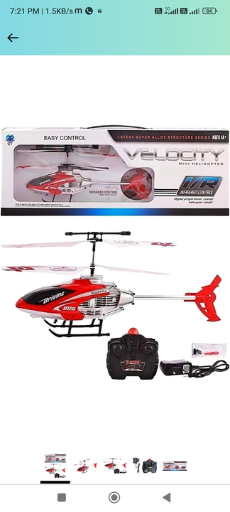 Velocity helicopter remote cantrol uploaded by Aman toys and sports on 6/13/2023