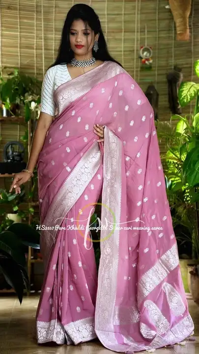 Banarasi smigeorgte saree uploaded by Maa anjani fashion varanasi on 6/13/2023