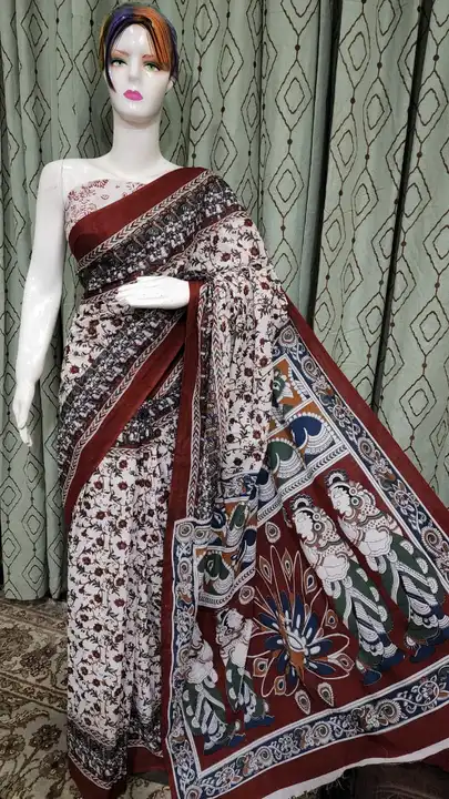 Bagru Hand block printed cotton mul mul saree  uploaded by The print house  on 6/13/2023