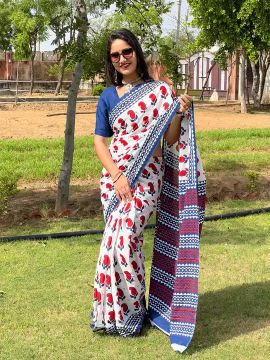 Cotton saree  uploaded by The print house  on 6/13/2023