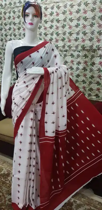 Post image *Feel trendy... *Feel* authentic....🎀🎀🎀🎀🎀🎀🎀🎀🎀🎀

👌🏻Cotton collection 👌🏻
.... *Hand* block printed cotton mul saree with blouse.....
Size 6.5 with blouse

 *Bagru Price:- 490-*

*Address :- Choudary complex link load bagru