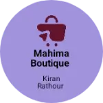 Business logo of Mahima boutique