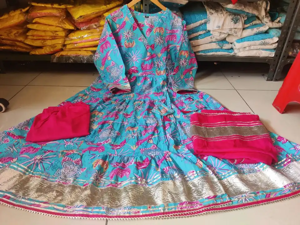 Ansakali heavy material kurta set uploaded by SHRINIDHI Designers and Wholesalers on 6/13/2023