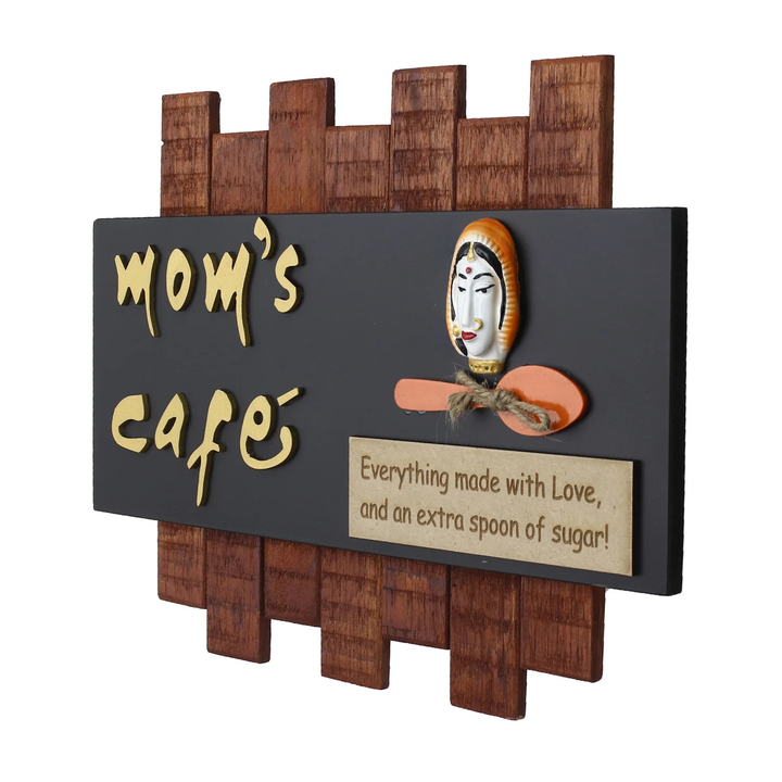🍁🍁Wooden Mom's Cafe Wall Hanging Decorative Showpiece ( Brown & Black )
 uploaded by Home decor on 6/13/2023