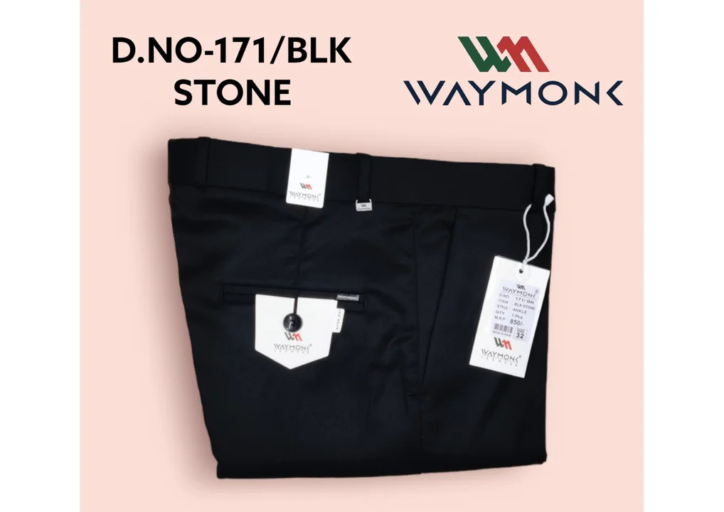 Black Stone Formal Pant  uploaded by Waymonk on 6/13/2023