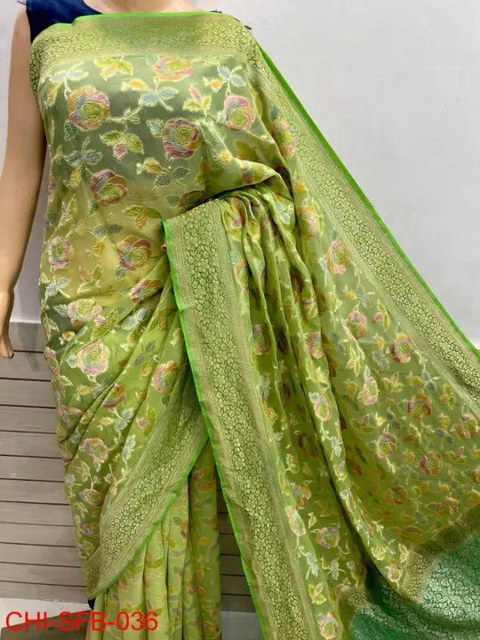 Banarasi pure chiffon Silk saree  uploaded by Rhaman Silk sarees on 6/13/2023