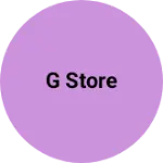 Business logo of G store