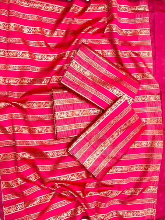 🤣PRICE
499/- 

SINGLES AVAILABLE

HEAVY BANARASI SILK SAREES WITH FANCY DESIGNS WITH BLOUSE

MMM 40 uploaded by Aanvi fab on 6/13/2023