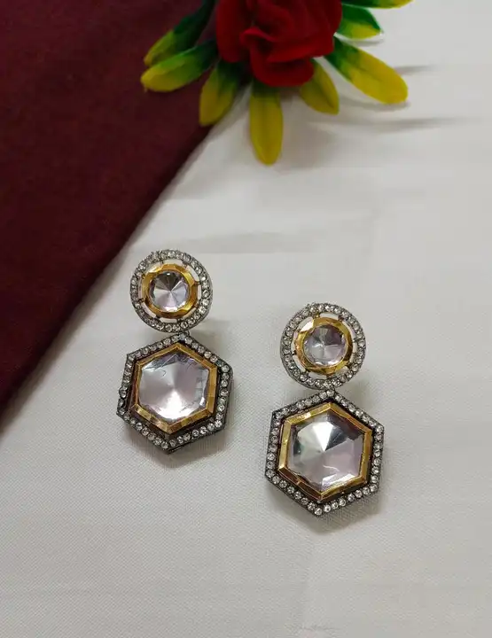 Folic stone earrings uploaded by RR Collection on 6/13/2023