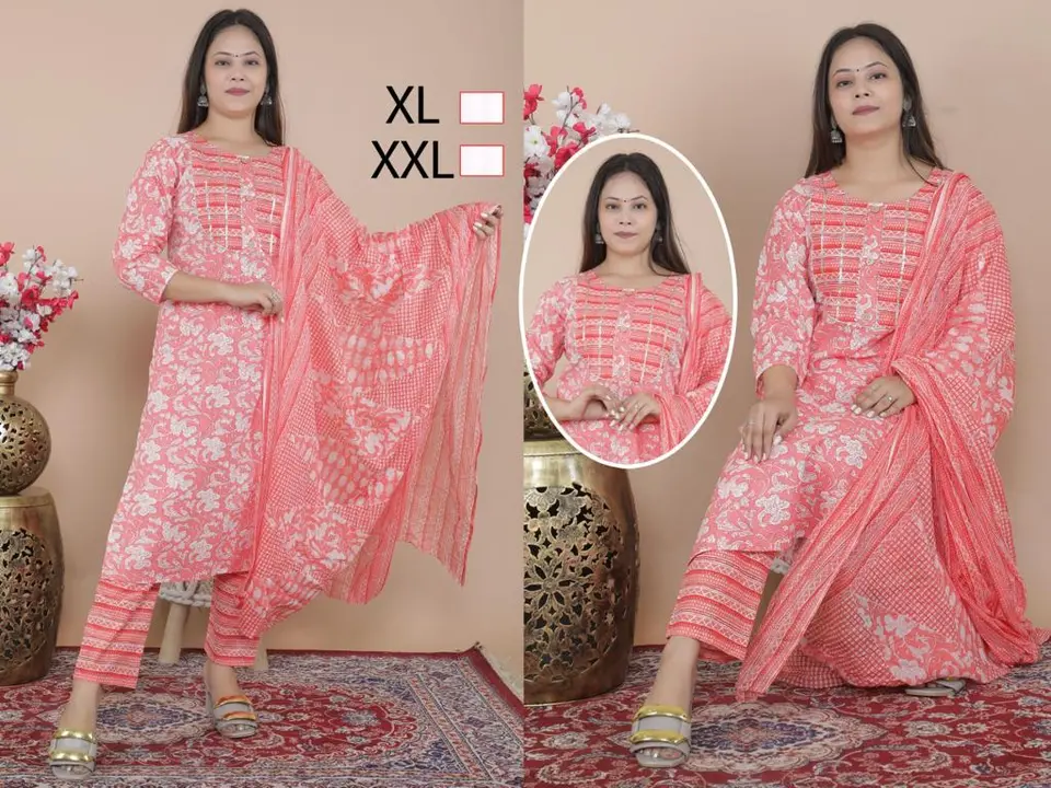 Jaipuri Cotton set uploaded by Glam fashion on 6/13/2023