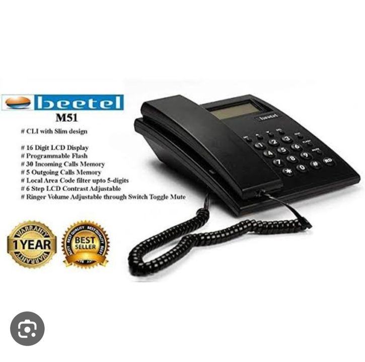 Beetel M-51 Caller Id Phone  uploaded by Shaksham Inc. on 6/13/2023