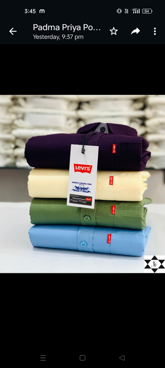 Post image I want 1-10 pieces of Shirt at a total order value of 1000. I am looking for Levi's four shirts combo pack . Please send me price if you have this available.