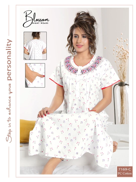 PC Cotton Nighty By SLEEP DREAMS uploaded by A R Garments (SLEEP DREAMS NIGHTWEAR) on 6/13/2023